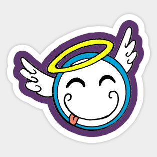 Little round Angel and Devil Sticker